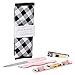 Revlon x Barbie Manicure Essentials Kit, 4 Piece Stainless Steel Beauty Set Includes Nail Buffer, Emeryl File, Cuticle Pusher, Nail Clipper & Travel Case (color may vary)