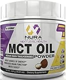 MCT Oil Powder - 50 Servings of Unflavored Pure Medium Chain Triglyceride Powder - 100% from Coconuts - Great For Keto and Paleo Diets - Easy Ketosis - Non-GMO, Gluten Free, Energy, Mental Clarity
