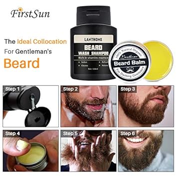 World2home Men Balm Moisturizing Repair Split Ends Beard Soften