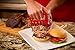Bear Paws Meat Claws - The Original Meat Shredder Claws for Pulled Pork, USA Made - Easily Lift, Shred, Pull and Serve Pork, Chicken, Brisket and Turkey - Gift for Dad on Father's Day! (Red)