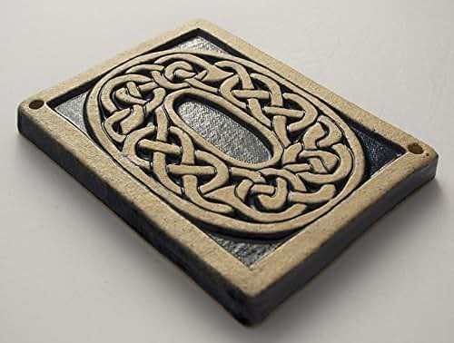 Celtic Knot House Number Number 0 Handmade