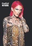 Notebook: Jeffree Star Medium College Ruled Notebook 129 pages Lined 7 x 10 in (17.78 x 25.4 cm)