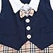 Taiycyxgan Baby Boy Summer Short Sleeve Gentleman Bow Tie Tuxedo Rompers Bodysuits Black 80