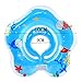 Pampel Floating Swim Ring PVC Inflatable Baby Shoulder Strap Swimming Ring,Blue,Medium