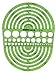 ALVIN Circle Radius Master Template TD1202, Template for Artists, Architects, Design and Drafting, 3/64th