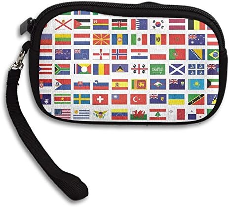 Art Countries National Flag Comfortable Coin Purse Storage Package Wallet Zipper Mini Wallet For Men & Women