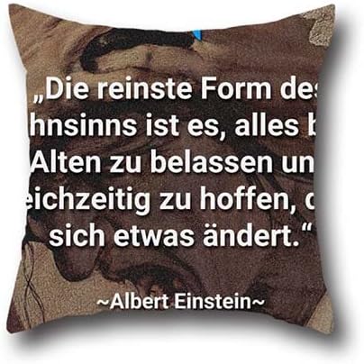 Koxuy Bby Einstein Cotton Square Carpe Sofa Simple Pillow Cushion Cover Case Pillowcase 20*20