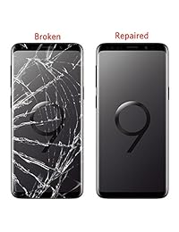 Pantalla táctil para Samsung Galaxy S9 Plus de 6,2 pulgadas, repuesto de lentes de cristal para pantalla táctil delantera y exterior, lentes de cristal CrazyFire con kit de herramientas de reparación para SM G965 (todos los portadores móviles e inalámbric