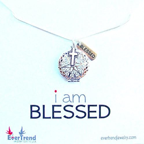 Essential Oil Scent Diffuser Blessed Necklace, Aromatherapy, Homeopathic