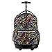 J World New York Sunrise Rolling Backpack, Doodle