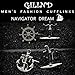 Gilind 2 Pairs Mens Cufflinks Nautical Anchor Ship Wheel Unique Wedding Business Shirt Cuff Links Mix Design Set Mens Jewelry Gift Box