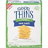 Good Thins Gluten Free Sea Salt Corn Crackers (Pack of 12)
