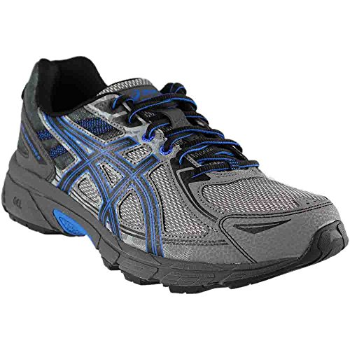 ASICS Men's Gel-Venture 6 Running Shoe, Aluminum/Black/Directoire Blue, 8.5 4E US