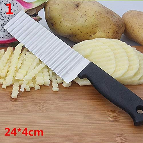 beyonday Easy Wave Chopper Slicing Potato Knife French Fry Cutter Serrated Blade Kitchen Tool