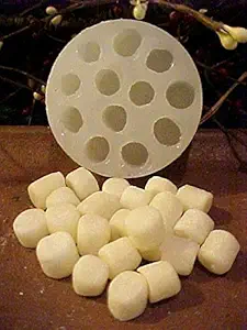 Marshmallow Mini Embeds 12 Cavity Silicone Mold 2577 Food-Soap-Candle-Resin-Flexible