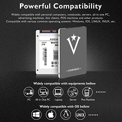 ASENNO SSD 2 TB Solid State Drive SATA III interne SSD - Image 7