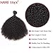 BODHI TREE Afro Kinkys Curly Hair Bundles Unprocessed Virgin Hair Kinky Curly Human Hair Afro Kinkys Bulk Human Hair for Black Women Natural Color（10 12 14）