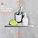 OWOFAN Bathroom Shower Corner Shelf Shower Corner Caddy Wall Mount 304 Stainless Steel 2 Tier Storage Shelves Triangle Baskets Brushed Nickel