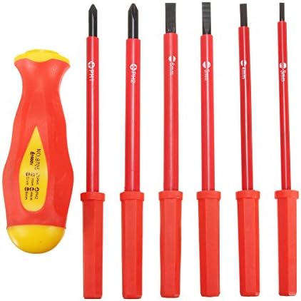 6 in 1 Insulated Electrical Screwdriver Set 1000V High Voltage Resistant Repair Tools Kit