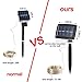 Hallomall LED Solar Powered String Lights, 2 Modes Steady on / Flash, 150 LED, 72 Feet, Warm White