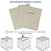 Cube Storage Baskets For Organizing - 11 Inch Set of 8 Heavy-Duty Bins For Cubby Storage Or Cube Organizer (Beige)