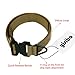 Yisibo Tactical Harness Dog Collar K9 Adjustable Nylon ID Dog Collar With Metal Buckle/V-ring + Training Stretchable Bungee Dog Leash (adjustable 16