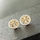 Darling Jewelry Women's fashion earrings (round crystal stud)