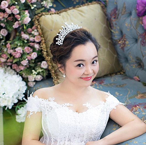 Princess tiara crown comb for sweet 16 prom quinceanera party spe…