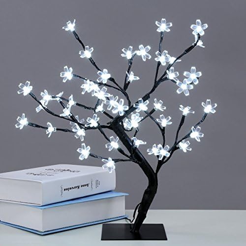 45cm LED Light Cherry Blossom Tree Desk Decor Centerpiece Christmas Gift Floral