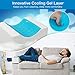 Knee Pillow for Side Sleepers - Memory Foam Leg Pillow for Sleeping with Extra Cover, Cooling Gel for Sciatica Relief, Lower Back Pain, Leg Pain, Pregnancy, Joint Hip Pain,Wedge Contour - HNKP1