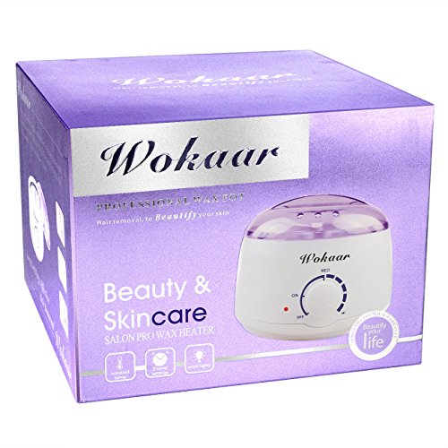 Wokaar Wax Warmer Hair Removal Waxing Kit with 4 Flavor Hard Wax Beans and 20 Wax Applicator Sticks - Thumbnail 6
