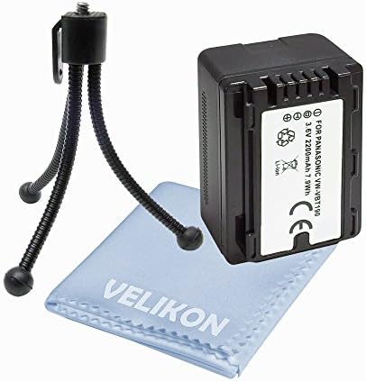 Battery Kit ,for Panasonic VW-VBT190 Compatible with the Panasonic Camcorders HC-V770, HC-W 580K, HC-WXF991K, HC-VX981K, HC-V180K, HC-VX870K, HC-V380K ,HC-V160,HC-V210, HC-V250 AND MORE