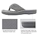 ULTRAIDEAS Women's Popcorn Flip Flop House Slipper with Memory Foam (Sleet, Size 9-10)