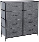 Kamiler Dresser with 8 Drawers,4-Tier Wide Chests of Drawers,Tall Storage Organizer Tower Unit fo...