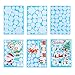 Sinceroduct Christmas Stickers Christmas Window Clings Set of 6 DIY Christmas Stickers Sheets - Removable electrostatic Stickers with Snowman, Santa,Snowflake, Christmas Trees, Sleigh car Decal