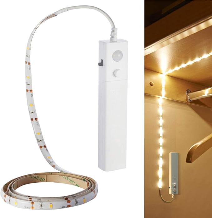 3.3ft 30 LED Flexible Strip Lights PIR Motion Sensor