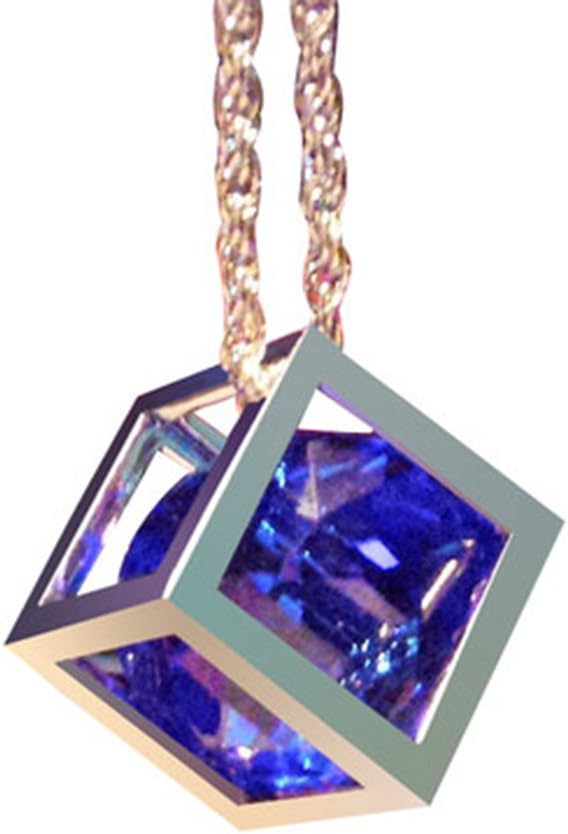 INEBIZ Luxury Car Charm Crystal Cube Hanging Pendant Interior Rearview Mirror Bling Decorations