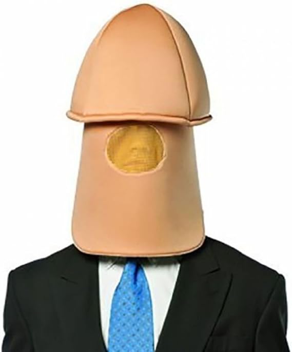 Mr. D Dickhead Pecker Head Knob Over The Head Hilarious Hat Mask
