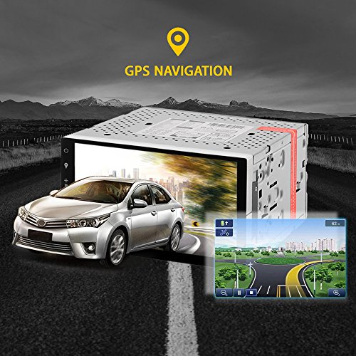 AUTOLOVER 7 Inch Android 5.1.1 Car GPS Navigation System In Dash Touch Screen Car Stereo DVD Player With GPS Navigation, Multi-touch HD LCD Screen WIFI Bluetooth, 1G RAM 32G Nand - Thumbnail 4