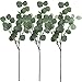Supla 3 Pcs Artificial Silver Dollar Eucalyptus Leaf Spray in Green 25.5" Tall Artificial Greenery Holiday Greens Christmas Greenery primary