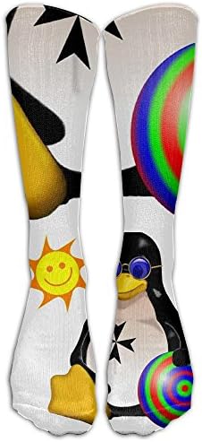 Unisex Team Cute Cartoon Penguin Tube Socks Knee High Sports Crew Fashion Novelty Crew Fashion Novelty Socks Underwear Tube Socks Knee High Sports