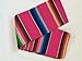 MEXIMART's Authentic Medium Mexican Blankets Colorful Serape Blankets Assorted Colors 80