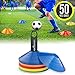 Disc Cone Set of 50 Flexible Multi Color (Red, Blue, Yellow, Green, Orange) Cones, With Plastic Carrier To Take It With You Everywhere – Perfect For Soccer, Football & Any Ball Game To Mark