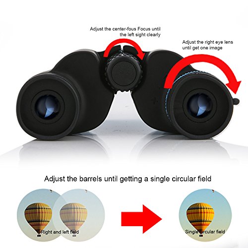 Bfull Binoculars- 10x25 Kids Binoculars Mini Folding Binoculars Compact Binoculars for Adults Waterproof Telescope for Bird watching, Football Safari Sightseeing, Camping and Travel(Black)