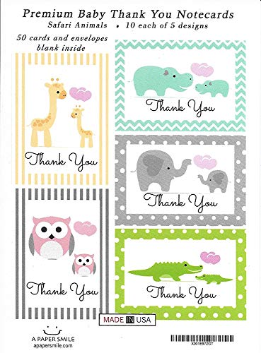 Algopix Similar Product 4 - Thank You Cards for Baby Shower Kids