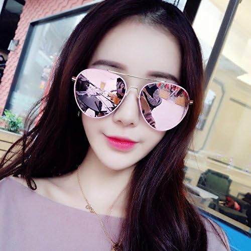 Sunyan The new Korean pink sunglasses girls round face couple big box Lens Black sunglasses men's tide glasses