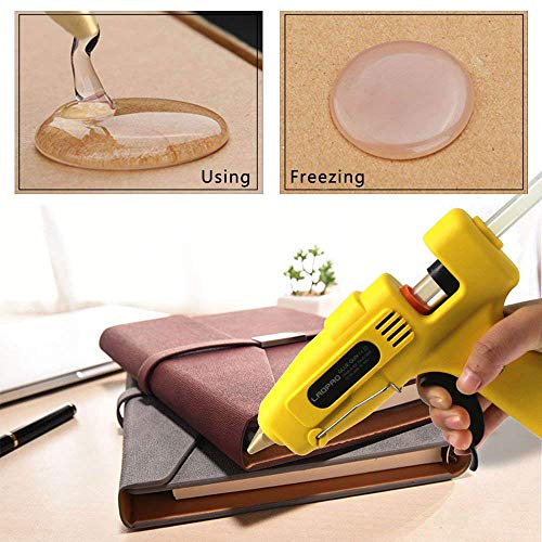 image for 60/100W Glue Gun with Glue Sticks, LAOPAO Full Size Dual Power High Te