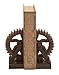 Deco 79 Polystone Decorative Bookends Gear Non Skid Bookends, Set of 2 Office Bookends5