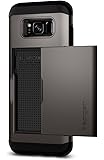 Spigen Slim Armor CS Galaxy S8 Case with Slim Dual Layer Wallet Design and Card Slot Holder for Samsung Galaxy S8 (2017) - Gunmetal