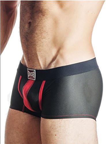 GBGB Mens Camaro Boxer Brief See-Through Underwear